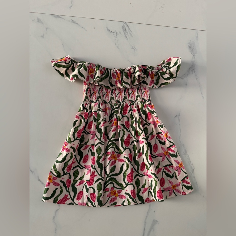Taylor Tillman Off-Shoulder Floral Mini Dress